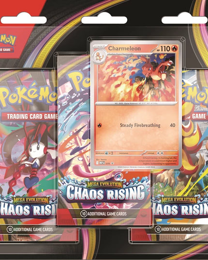Pokemon Chaos Rsining 3er Blister TCG Sammelkarten
