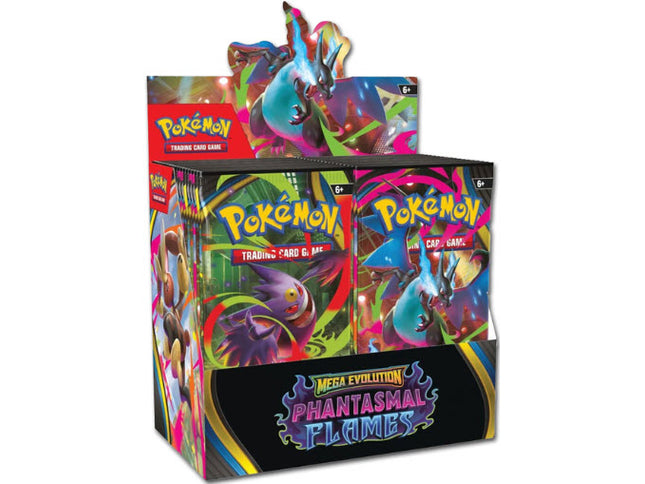 Pokémon TCG - Mega Evolution: Phantasmal Flames Booster Box Display
