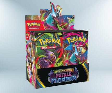 Fatale Flammen Booster Box Display Deutsch